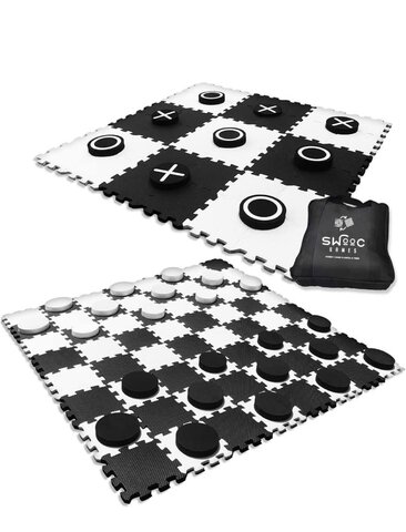 giant tic tac toe reverse side checkers