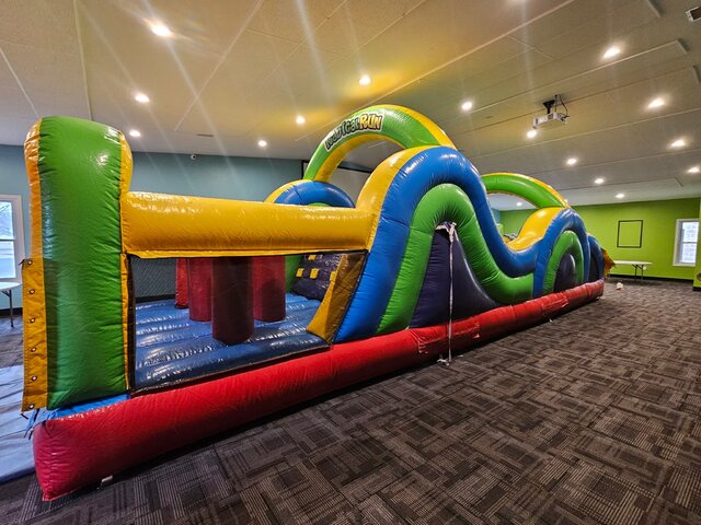 Rainbow obstacle course 