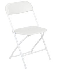 white folding chairs