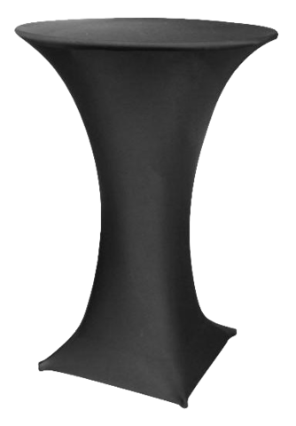 Linen: Black Cocktail Tablecovers Spandex