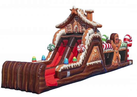 50' Gingerbread Obstacle Course 13'x50' H923