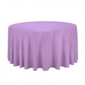 Linen: Lavender Round Tablecloth 108