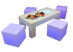 LED Package #1 (1 LED Center Table, 4 LED Cubes)