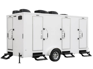 Luxury 4 Stall Restroom Trailer 