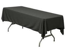 Linen: Black Rectangular Tablecloth 60"x108"