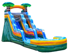 17' Cali Palms Water Slide with Pool 507 13'x30'