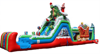 50' Grinch Obstacle Course 13'x50' H927