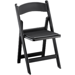 Resin Black Adult Chair