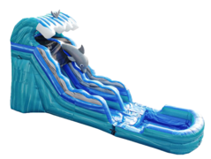 17' Dolphin Water Slide with Pool 505 13'x30'