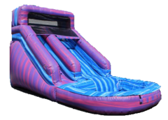 14' Purple Marbel Water Slide with Pool 509 11'x25'