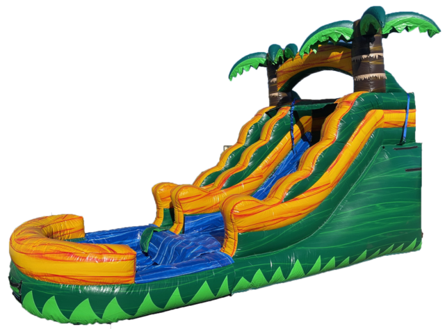 13' Jungle Waterfall Water Slide W516 11'x25'