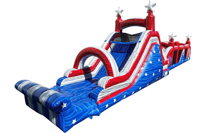 Fresno best obstacle rentals. Great for fouth of july party rentals