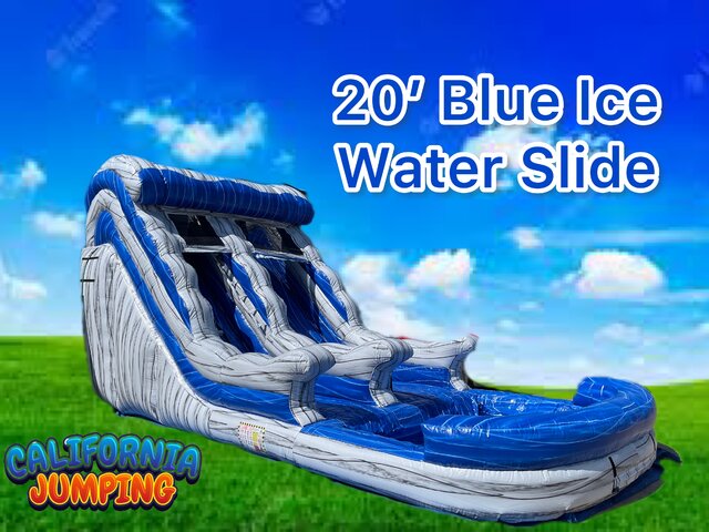20' Blue Ice Water Slide