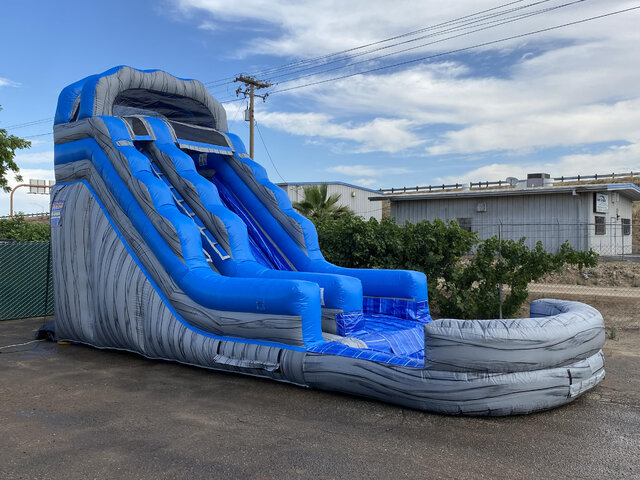 20' Electric Blue Water Slide