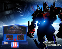 Transformers Bounce House (red/blue) w/Basketball Hoop