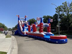 <font color=red><b>Water Slide with Slip and Slide<font color=blue><br><large>22' All American Water Slide