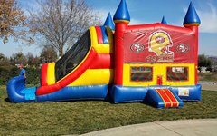 Bounce House Combo (Dry Only)4 In 1 Red and Blue Combo
