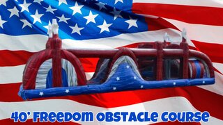 <font color=red><b>Obstacle Course<font color=blue><br><large>40' Freedom Obstacle Course