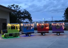 Holiday Lighted Trackless Train