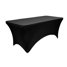 Black 6ft Tablecloth