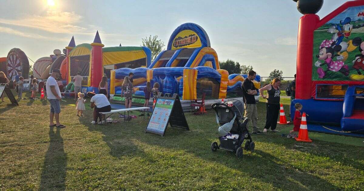 Inflatable Axe Throw Game - Castle Kid Rentals Port Hope