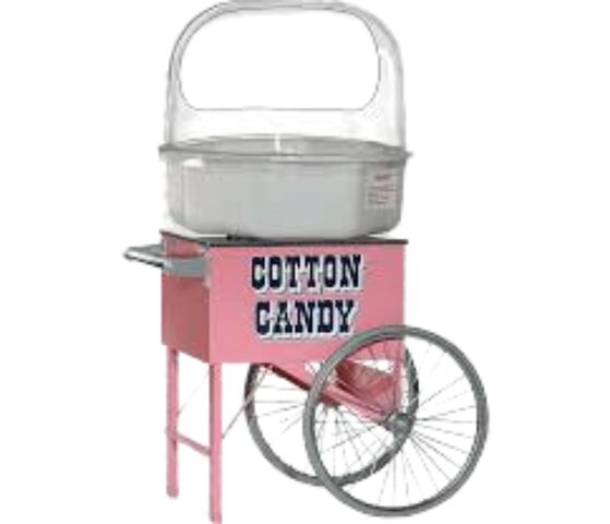 Cotton-Candy-Machine-w-Cart