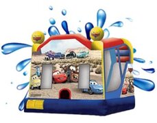 Disney Cars Bouncy Castle-Waterslide 