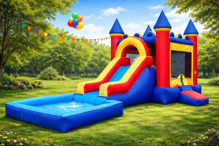 Classic Bounce Castle Combo with Splash Pad