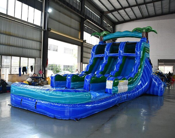 15' Island Drop Center Water Slide