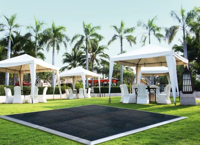 20' x 20' Commercial Portable Black Dance Floor