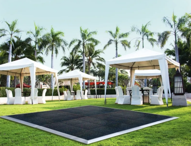 9' x 9' Commercial Portable Black Dance Floor