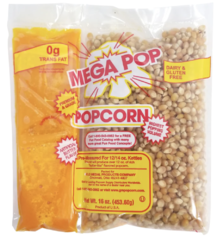 Mega Pop® Corn/Oil/Salt Kit with Coconut Oil for 12-oz. Kettle