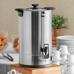 Double Wall Stainless Steel Coffee Urn / Coffee Percolator