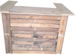 Rustic Pallet Wood Portable Bar