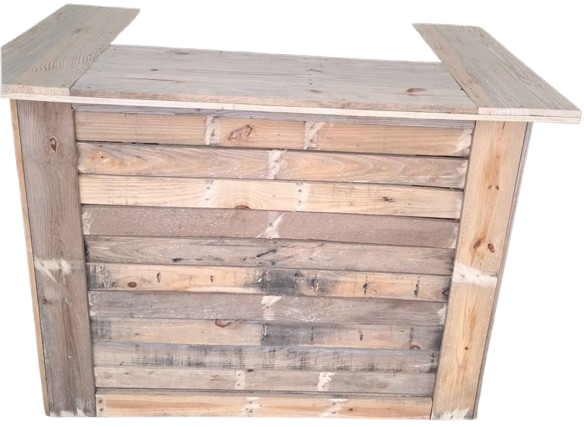 Rustic Pallet Wood Portable Bar