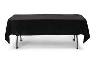 Black Table Cloth for Rectangle table 