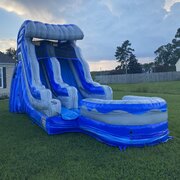 15ft Ocean Wave Inflatable Slide Wet
