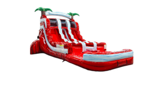 16ft Ruby Rush Center Climb Slide With Pool