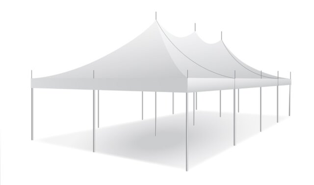 20x40 White Top Pole Tent