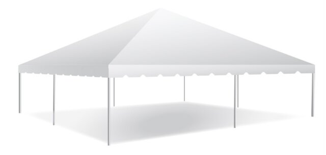 30x30 White Top Frame Tent