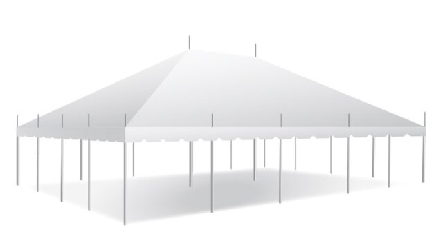 30x40 White Top Pole Tent