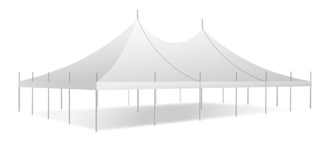 40x60 White Top Pole Tent