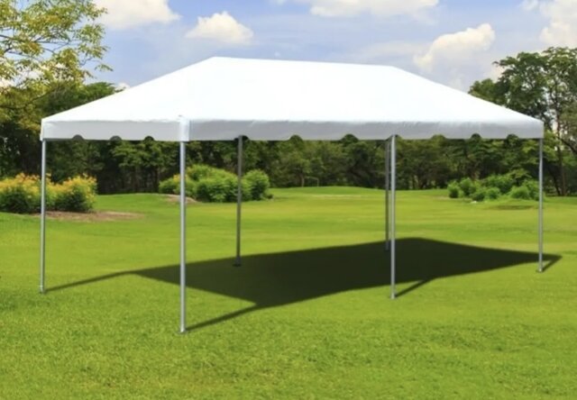 20x40 White Top Frame Tent 