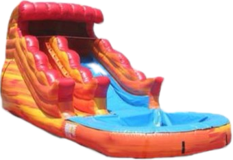 15' Fire Waterslide