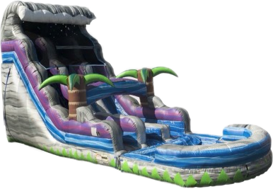 20' Purple Tsunami Waterslide