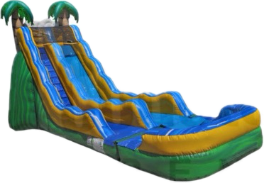 22' Green Crush Waterslide