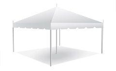 15x15 White Top Pole Tent