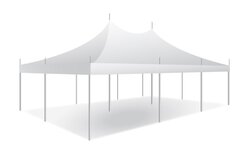 20x30 White Top Pole Tent