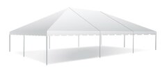 30x45 White Top Frame Tent