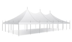 30x60 White Top Pole Tent